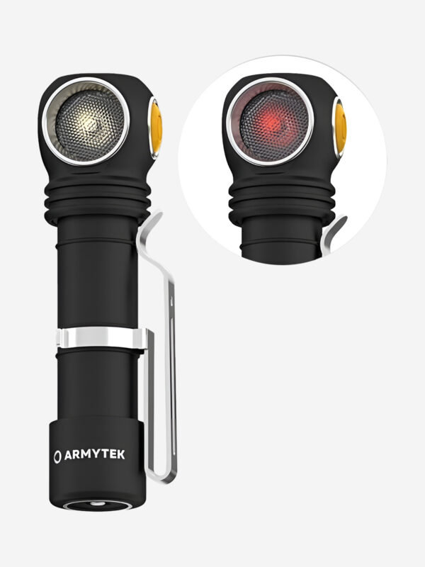 Фонарь налобный Armytek Wizard C2 WR Magnet Usb, теплый свет, Черный