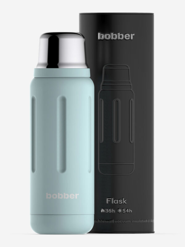 Термос вакуумный для напитков BOBBER Flask 770 мл, тепло до 36 часов, голубой, Голубой