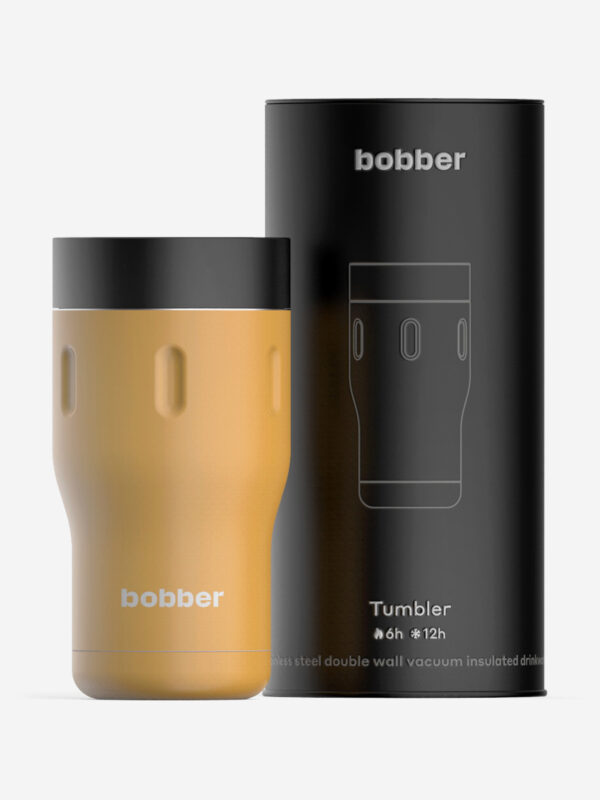 Термокружка вакуумная BOBBER Tumbler 350 мл, крышка 360, тепло до 6 часов, оранжевый, Оранжевый