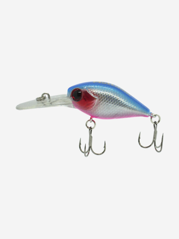 Воблер Mottomo Chubber DR 36F 4g Red Blue, Серебряный