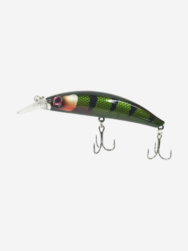 Воблер Mottomo Lamprea 78F 8,5g Dark Perch, Зеленый