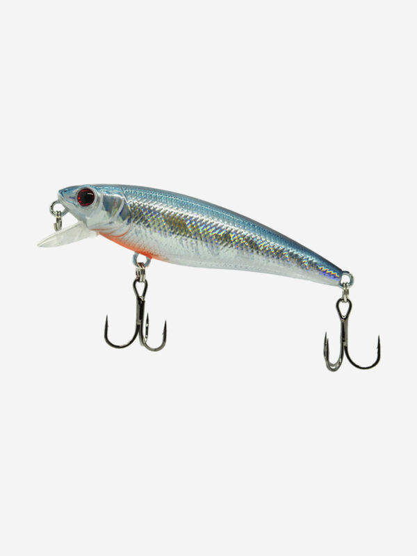 Воблер Mottomo Bang Minnow 65SP 6,3g Silver Minnow, Серебряный