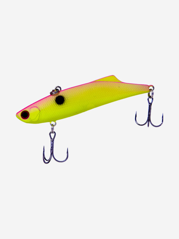 Воблер Mottomo Blade VIB 90S 28g Chartreuse Pink, Желтый