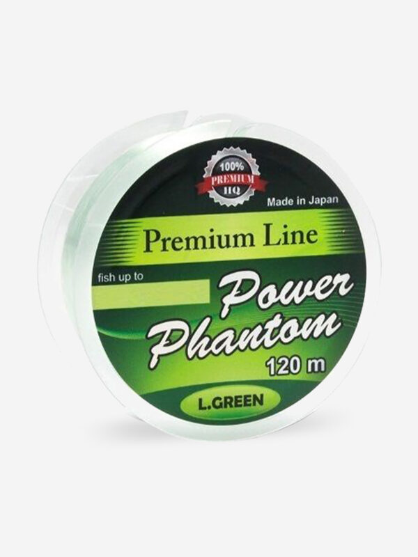 Леска монофильная для рыбалки Power Phantom Premium Line GREEN 120m 0,27mm, Зеленый