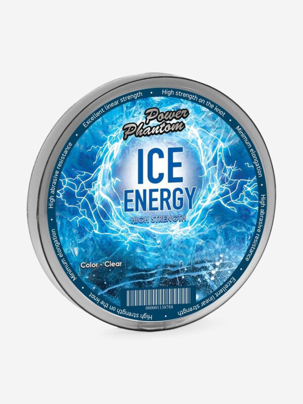 Леска монофильная для зимней рыбалки Power Phantom Ice Energy CLEAR 0,28mm, 8,3kg, 30m, Серебряный