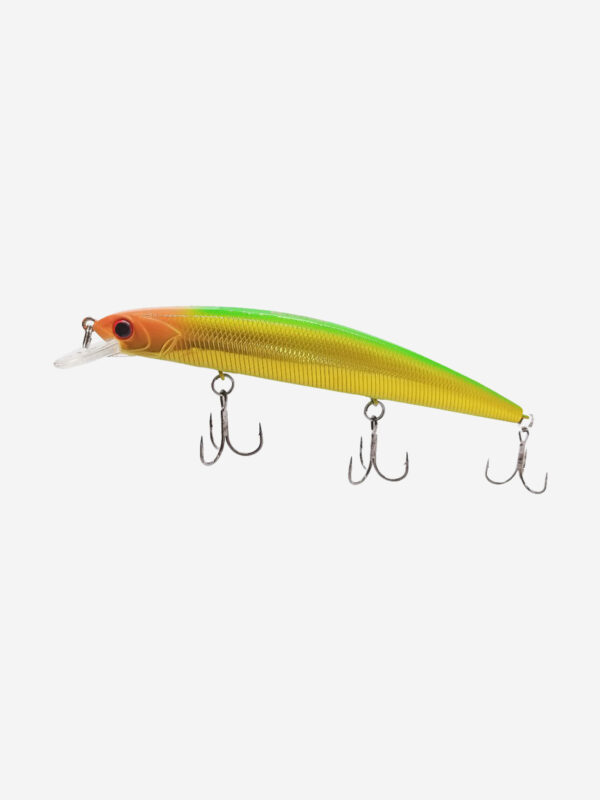 Воблер Mottomo Aringo 130SP 21,3g Gold Green, Зеленый