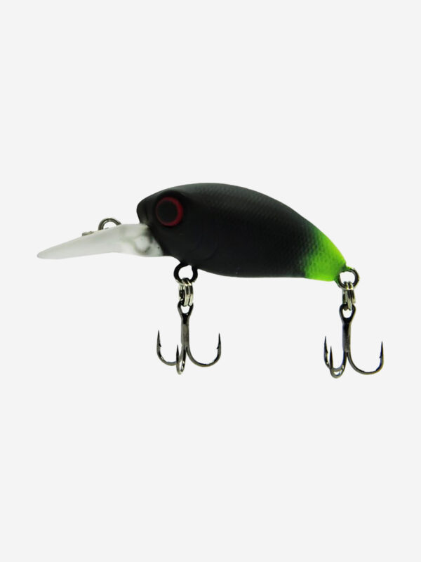 Воблер Mottomo Stalker DR 32F 3g Black Lime, Черный