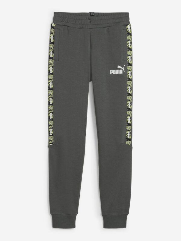 Брюки для мальчиков PUMA Ess Tape Camo Sweatpants, Зеленый