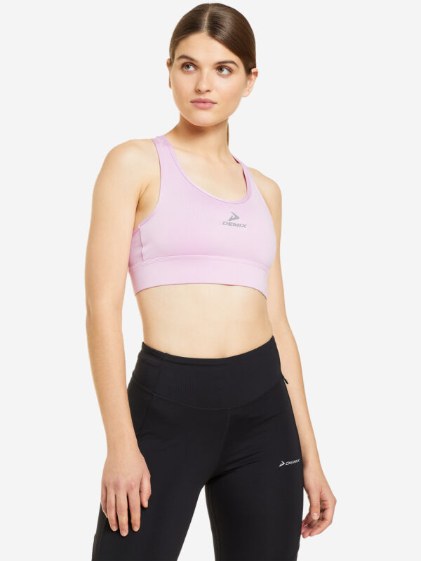 Спортивный топ бра Demix ActiveMove Essentials Longline, Розовый