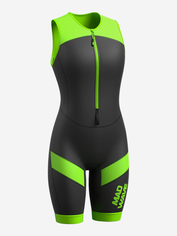 Женский гоночный костюм Mad Wave SWMRN myX-TRA float skinsuit lady, Черный