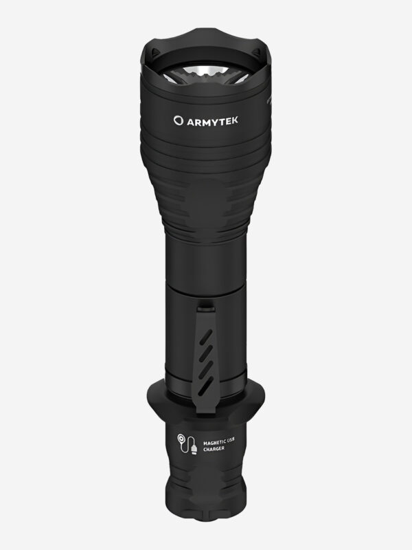 Фонарь ручной тактический Armytek Viking Pro Magnet USB, холодный свет, Черный