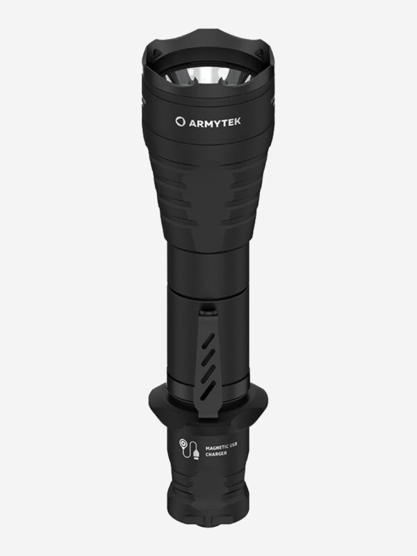 Фонарь ручной тактический Armytek Predator Pro Magnet USB, теплый свет, Черный