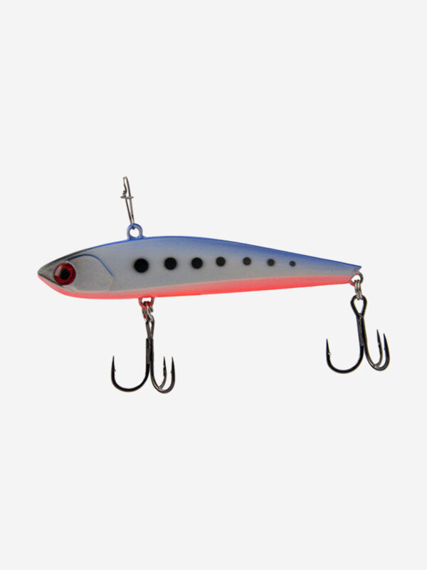 Виб (тонущий воблер) для зимней рыбалки ECOPRO Sharkey 75мм 20г 085 Milk Blue Shad, Серый