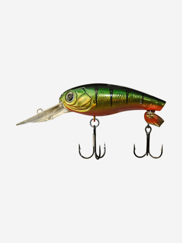 Воблер для рыбалки LureMax FLAT FIN 58F DR-014 11 г., Зеленый