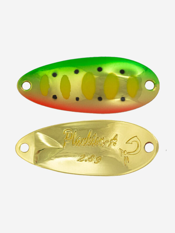 Блесна для рыбалки LureMax Plankton-A 30мм., 2,8 г., (колеблющаяся), Золотой
