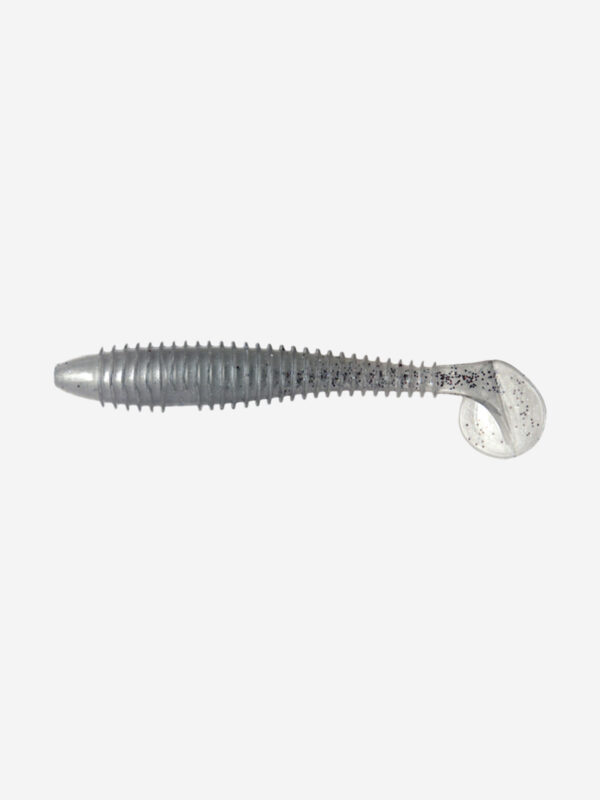 Мягкая приманка LureMax SEEKER 4''/10см, (4 штуки в упаковке), Серебряный