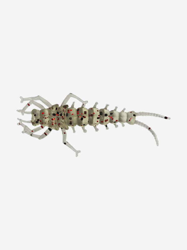 Мягкая приманка LureMax STONE FLY 2,5"/6,5 см, (8 штук в упаковке), силиконовая, в виде личинки веснянки на хищных рыб для рыбалки в стиле ультралайт, джиг, микроджиг, Бежевый