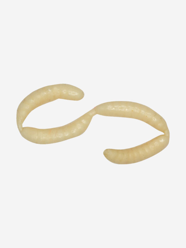 Мягкая приманка LureMax MAGGOT 0,5''/1см, (банка), Белый
