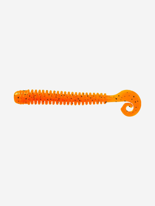 Мягкая приманка LureMax CHEEKY WORM 4''/10 см, (6 штук в упаковке), Оранжевый