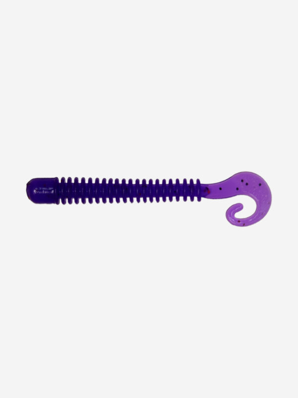 Мягкая приманка LureMax CHEEKY WORM 4''/10 см, (6 штук в упаковке), Фиолетовый