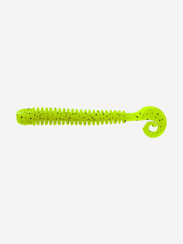 Мягкая приманка LureMax CHEEKY WORM 3,5''/8,5см, (10 штук в упаковке), Зеленый