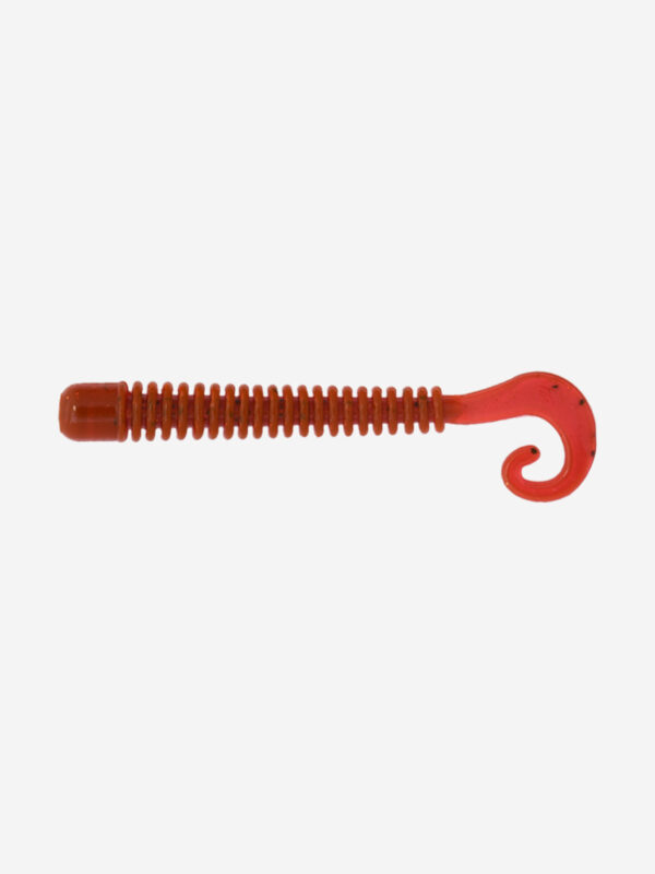 Мягкая приманка LureMax CHEEKY WORM 2,5''/6 см, (10 штук в упаковке), Красный