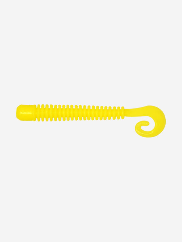 Мягкая приманка LureMax CHEEKY WORM 2,5''/6 см, (10 штук в упаковке), Желтый
