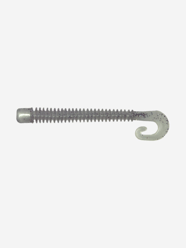 Мягкая приманка LureMax CHEEKY WORM 2,5''/6 см, (10 штук в упаковке), Серый