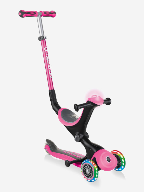 Самокат Globber GO UP DELUXE PLAY LIGHT, Розовый