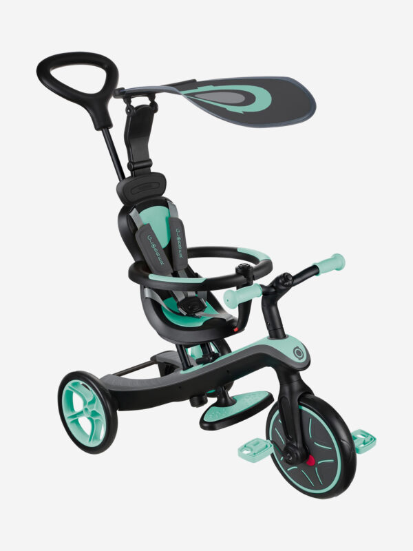 Трехколесный велосипед-беговел Globber TRIKE EXPLORER (4в1), Зеленый