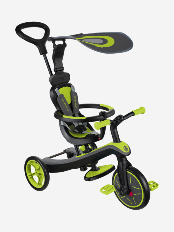 Трехколесный велосипед-беговел Globber TRIKE EXPLORER (4в1), Зеленый