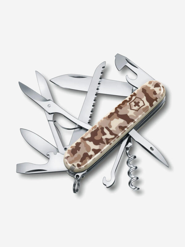 Нож складной Victorinox Huntsman, 91 мм, 15 функций, Коричневый