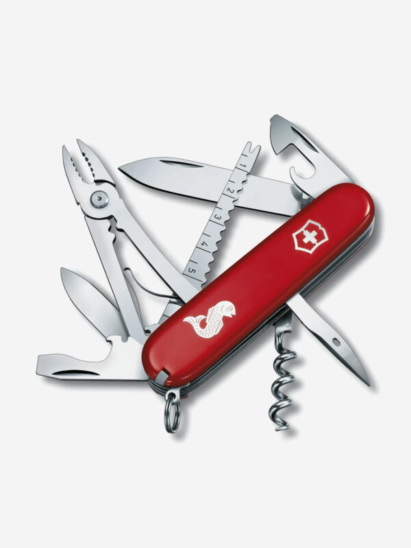 Нож складной Victorinox Angler, 91 мм, 19 функций, Красный