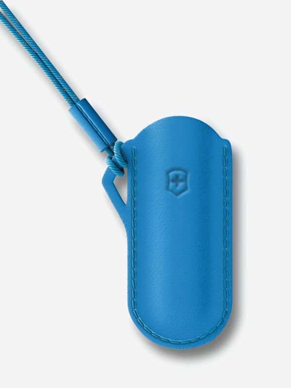 Чехол Victorinox для Classic Colors 58 мм, кожаный, Голубой
