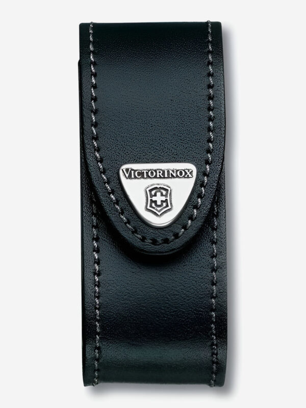 Чехол Victorinox для ножей 91 мм, 2-4 уровня, кожаный, Черный