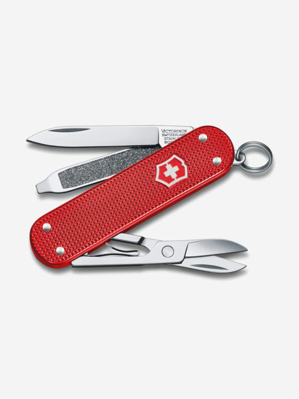Нож складной Victorinox Classic SD Alox Colors, 58 мм, 5 функций, Красный