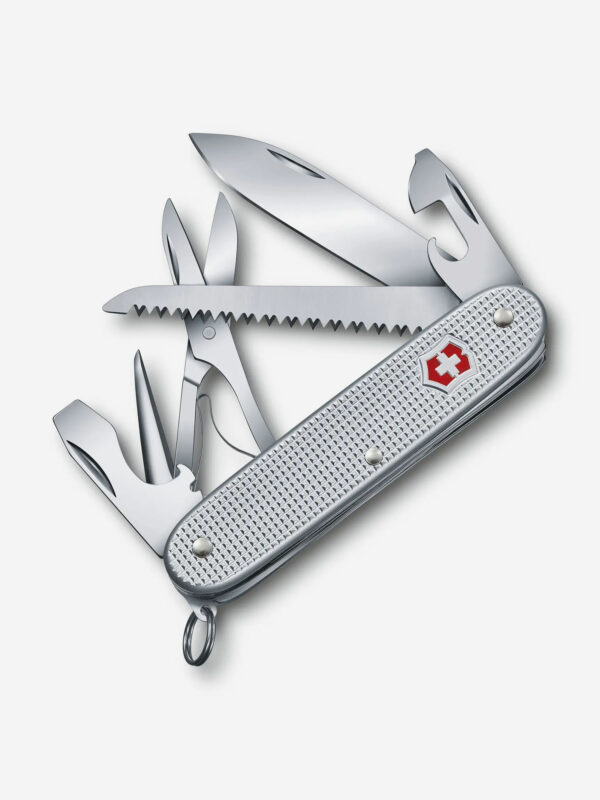 Нож складной Victorinox Farmer X Alox, 93 мм, 10 функций, Серебряный