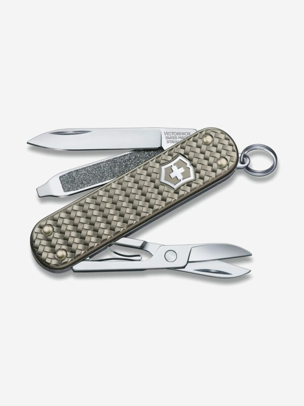 Нож складной Victorinox Classic SD Precious Alox, 58 мм, 5 функций, Серый