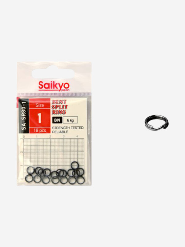 Заводное кольцо Saikyo SA-SR80-1 (1 упк. по 20 шт.), Черный