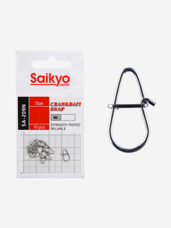 Застежка Saikyo SA-209N (1 упк. по 10 шт.), Серебряный