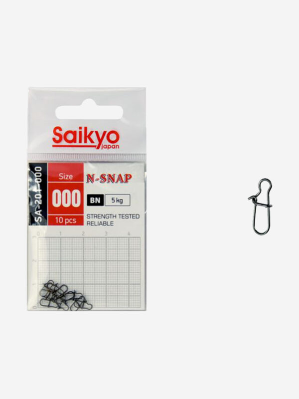 Застежка Saikyo SA-201-000 ( 1 упк. по 10шт.), Черный