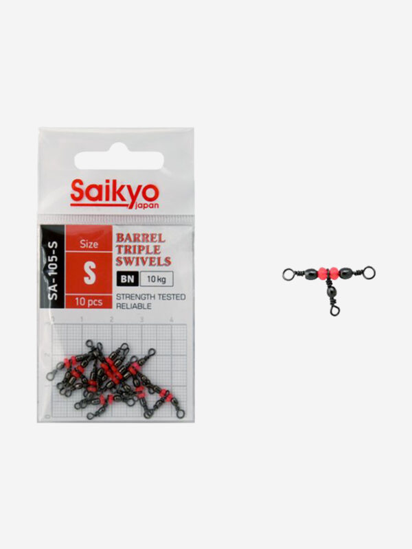 Вертлюг Saikyo SA-105-S ( 1упк. по 10 шт.), Черный