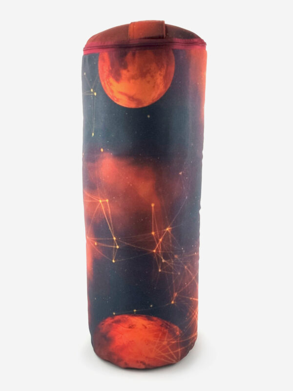 Спортивный валик для фитнеса, Mars Space Collection болстер для йоги с гречневой лузгой, ролик для йоги, валик для спины, Красный