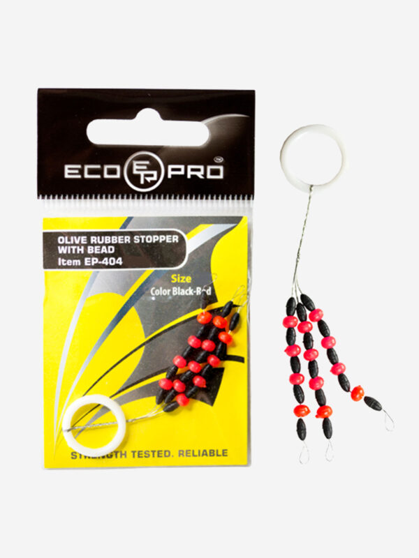 Стоппер+бусинка ECOPRO EP-404-1,2 (1 штука), Черный