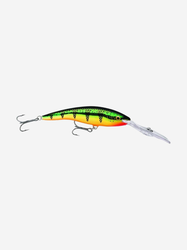 Воблер для рыбалки RAPALA Deep Tail Dancer 09, 9см, 13гр, цвет FLP, плавающий, Зеленый