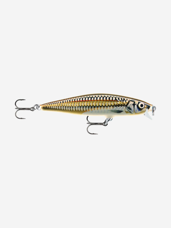 Воблер для рыбалки RAPALA Flat Rap 08, 8см, 7гр, цвет SEW, плавающий, Коричневый