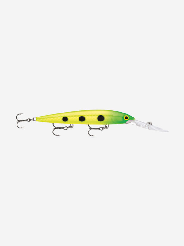 Воблер для рыбалки RAPALA Down Deep Husky Jerk 14, 14см, 23гр, цвет SLM, нейтральный, Желтый