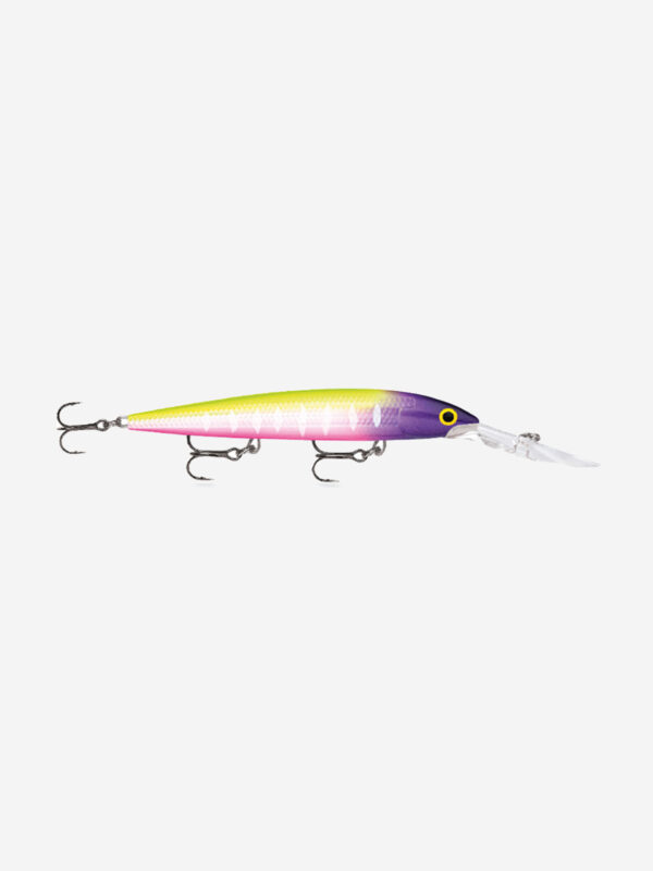 Воблер для рыбалки RAPALA Down Deep Husky Jerk 14, 14см, 23гр, цвет MFT, нейтральный, Желтый