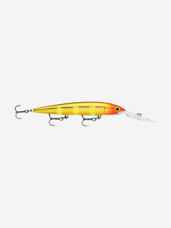 Воблер для рыбалки RAPALA Down Deep Husky Jerk 14, 14см, 23гр, цвет JLC, нейтральный, Золотой