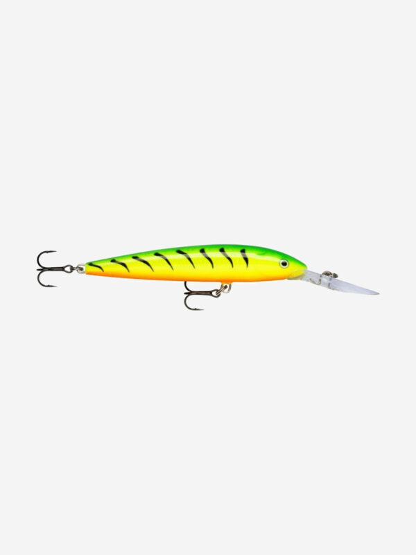 Воблер для рыбалки RAPALA Down Deep Husky Jerk 14, 14см, 23гр, цвет FT, нейтральный, Зеленый